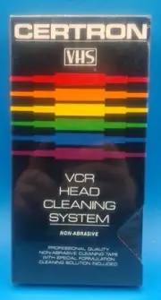 Certron VHS VCR Head Cleaning System New Sealed