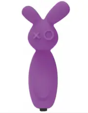 Purple Little Buzz Silicone Mini Vibe Zany Zinger Bunny Small Bullet Vibrator