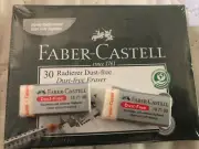 30 x Faber-Castell Dust-Free Eraser 18 71 30 Soft Clean Erasing 9556089871303