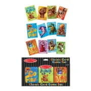 Melissa and Doug Animal Card Game Set Old Maid Go Fish Rummy for Kids 3+