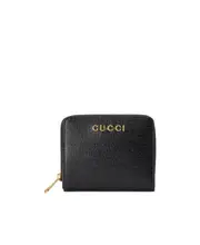Gucci Logo Plaque Mini Wallet One size black