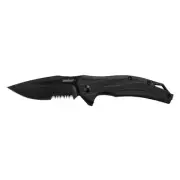 Kershaw Knives Lateral Liner Lock 1645BLKST Black Oxide Serrated Pocket Knife
