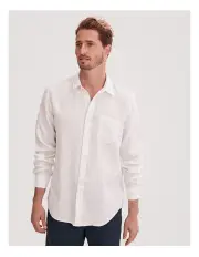[Country Road] Organically Grown Linen Shirt in White