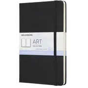 Moleskine Art 200gsm Thread Bound Watercolour Notebook Draw/Sketch Paper L Black