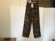 Cabela's AGO Youth XL Seclusion 3-D Drawstring Rainwear Camo Pants NWT! #CB8-7