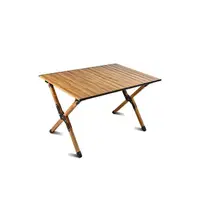 在飛比找PChome24h購物優惠-輕量木紋蛋捲桌 折疊桌60cm
