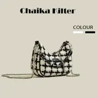 在飛比找蝦皮商城優惠-Chaika Kilter 鏈條腋下包 包包女 帆布單肩包 