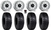 MetalFX Outlaw Bdlk 15" Wheels Raw 30" Intersect Tires RZR Turbo S / RS1