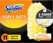 Swiffer Dusters Refill for Cleaning, Feather & 11 Count (Pack of 1), Black