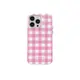 BURGA-iPhone 15系列 Tough款防摔保護殼-粉紅格紋