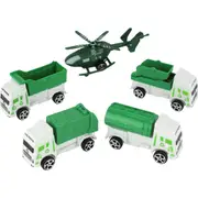 Pack of 5 Pull Back Rubbish Trucks