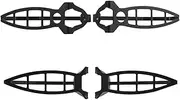 jininghaibo Motorcycle Turn Signal Light Shields Lamp Compatible With GS 1200GS LC Adventure R Nine T R 1200 GS R1250GS ADV F700GS F800GS F650GS(Front Rear 2 Sets)