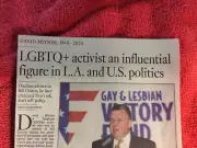 OBITUARY DAVID MIXNER 1946 - 2024 LGBTQ+ ACTIVIST INFLUENTIAL FIGURE IN LA