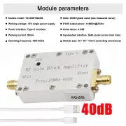 10M-6GHz RF Amplifier 40dB High Gain Driver Receiving Amplifier Signal Module S2