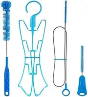 Hydration Bladder Cleaning Kit Water Bladders Cleaner Set Flexible Long Brush for Hose Collapsible Frame, Hydration Bladder Cleaning kit