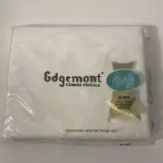 Vintage Edgemont Combed Percale Double Bed 81x108 Flat Sheet White