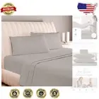 Durable Hypoallergenic Egyptian Cotton 5 Piece Split King Sheet Set - Easy Care