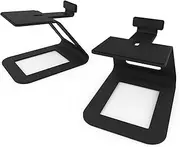 Kanto SE6 Elevated Desktop Speaker Stands for Large Bookshelf Speakers & Full-Size 5”-7” Studio Monitors | 6.9” Tall | Supports 22 lb | Damping 2.5 mm Silicone Padding | ¼”-20 Mounting | Black | Pair
