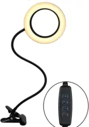 RUFCRIL 6 Inch Clip on Light Reading Lights, Upgrade 72 LED USB Book Light fo...