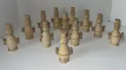 Wood 3D Snowmen for Crafts 4" tall Set of 12 Winter Christmas - Unfinished