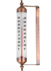 10 Inch outside Thermometer with Bronze Effect Design - Stylish Outdoor Thermome