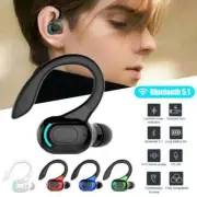 Bluetooth 5.2 Earphone Waterproof Wireless Headphones with Mic Mini Ear Hooks