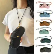 Glasses Case PU Leather Sunglasses Storage Bag Portable Eyewear Cover Popular