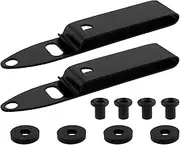 EMSea 2pcs Belt Clip Stainless Steel Sheath Waist Clip Sheath Belt Clip Compatible with Kydex IWB IWB K Sheaths Holsters Cowhide Sheaths