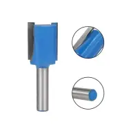 6-20mm Shank Tungsten Carbide Single Double Flute Router Bit Wood Milling Cutter