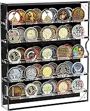 Shadow Boxes 45 Military Medals Display Stand Challenge Badges Acrylic Coin Case