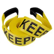30ft Yellow Black Cargo Strap 4in Wide 10000lbs Towing Recovery Strap