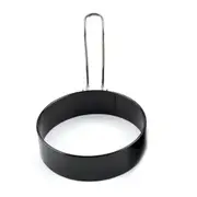 4Pcs Stainless Steel Frying Ring Metal Circle Shape Fried Poach Pancake Mould With Handle Non Stick Fried Egg Mold Cooking Tools