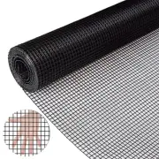Black PVC Vinyl Coated Wire Mesh Hardware Cloth 1/4inch 24inch x 50ft,Hardwar...