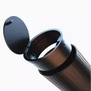Storage Box Mini Car Garbage Bin Trash Can Rubbish Organizer Bag Black Accessory (for: Mini)