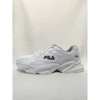 在飛比找蝦皮商城優惠-FILA 男款全白輕量避震運動慢跑鞋 1J907U113