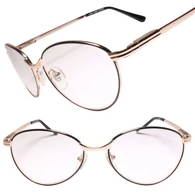 Classic Vintage Retro Spring Hinge Gold Frame Oval Reader 2.00 Reading Glasses