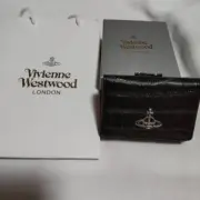 Vivienne Westwood Crocodile Pattern Multi-Card Pocket Wallet Blacksp