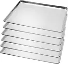 6 Pack Full Size Baking Sheet Pan Aluminum Commercial Pan for Oven Freezer Baker