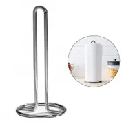 Nevenka Simple Tear Standing Paper Towel Holder for Kitchen Countertop -Silver