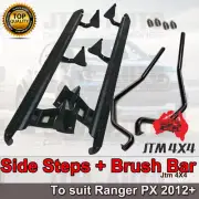 Heavy Duty Side Steps & Brush Bars to suit Ford Ranger PX PX2 PX3 2012-2022 (for: Ford)