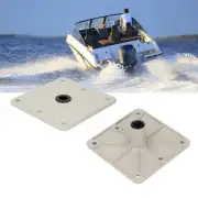 2Pcs Boat Seat Base Plate Mount 3/4in Pin Swivel Bracket 7in X 7in Aluminum