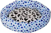 Mipcase 1pc Round Pet Bed Small Dog Bed Dog Pillow Snuggle Cat Bed Indoor with Dogs Puppy Self Warming Dog Bed Cats Plush Soothing Fluffy Pets Dog Sleeping Cushion Dog Cushion Pp Cotton