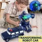 Robot Transforming Robot Model Toy Car Automatic Deformation 360° Rotating tank