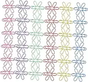 HOODANCOS 60pcs Flower Shape Clips: Office Metal Accessories Sunflower Flower Paper Clips for Home School Supplies Wedding Decoration DIY Bookmarks