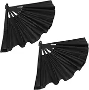 Cabilock Tai Chi Kung Fu Hand Fans Plastic Folding Fans Velvet Case Cool Refreshing Bulk for Wedding Party Favors