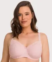 Ava & Audrey Jacqueline Full Cup Underwired Bra - Blush (Size 16D)
