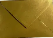 C5 Metallic Gold C5 Coloured Envelopes for A5 Greeting Cards Wedding Invitation Crafts 162x229mm- Pack of 20 envelopes (Metallic Gold)