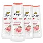 Dove Body Wash Rebalancing White Peach & Rice Milk, 4 Count for 20oz
