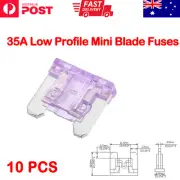 10 Pcs 35A Low Profile Mini Blade Fuses - Purple Car Truck Auto Fuses 35 Amp AU