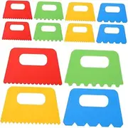 12pcs Sand Painting Brush Small Paint Scraper Paint Brush Craft Scraper Tool Craft Paint Brush Scrapers for Crafts Paint Scrapers Kit Drawing Tool for Plastic